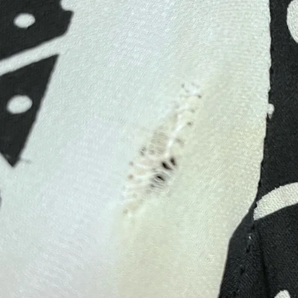 Diana von Furstenberg x Revolve Freya Silk Stretch Shirt Dress Size 2 FLAWED - Picture 13 of 14